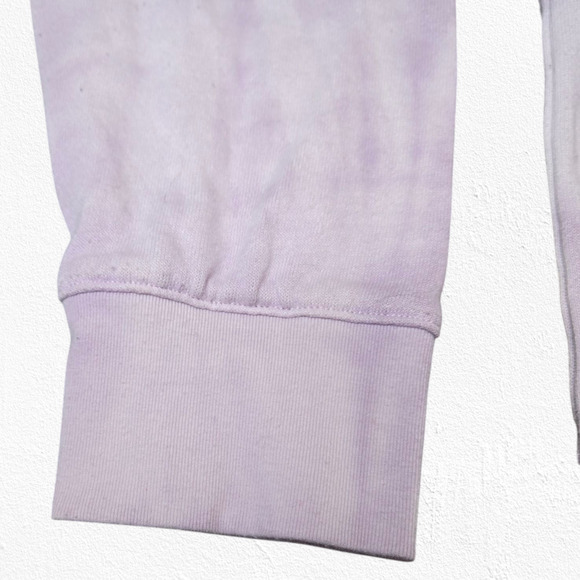 Splendid Lavender Purple Tie Dye Crewneck Light Relaxed Sweatshirt Size Medium - Picture 7 of 8